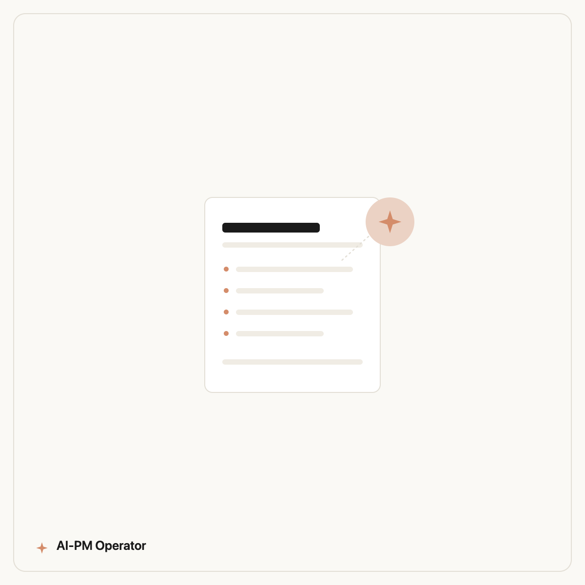 An AI PRD generator turning a rough feature idea into a structured product spec